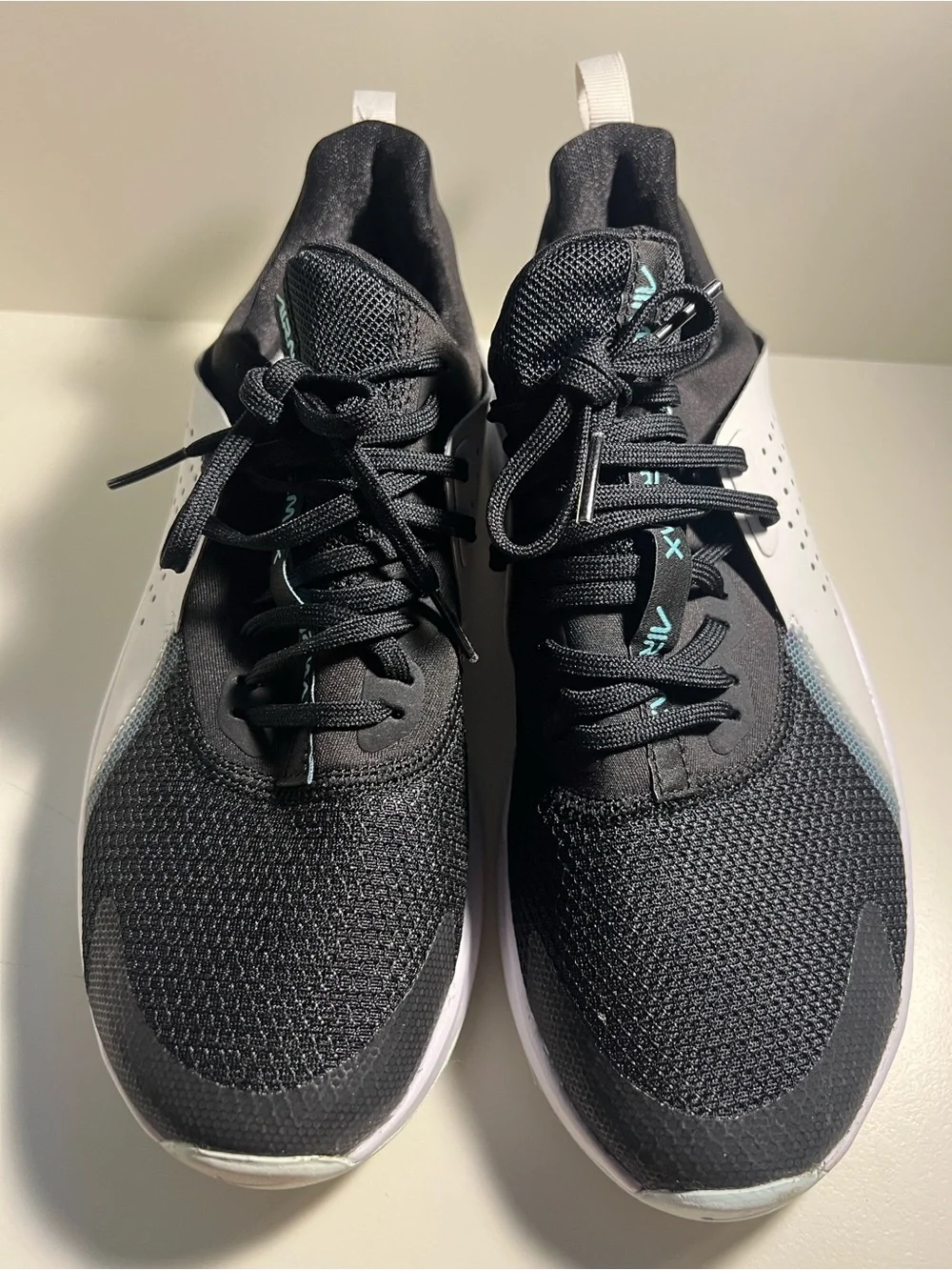 Nike White and Teal Women’s Athletic Sneakers